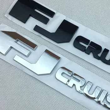 

ABS Chrome For FJ cruiser Rear Trunk Lid Emblem Badge Car Sticker Logo Decal For Toyota Land Cruiser Prado FJ 150 Emblem Logo