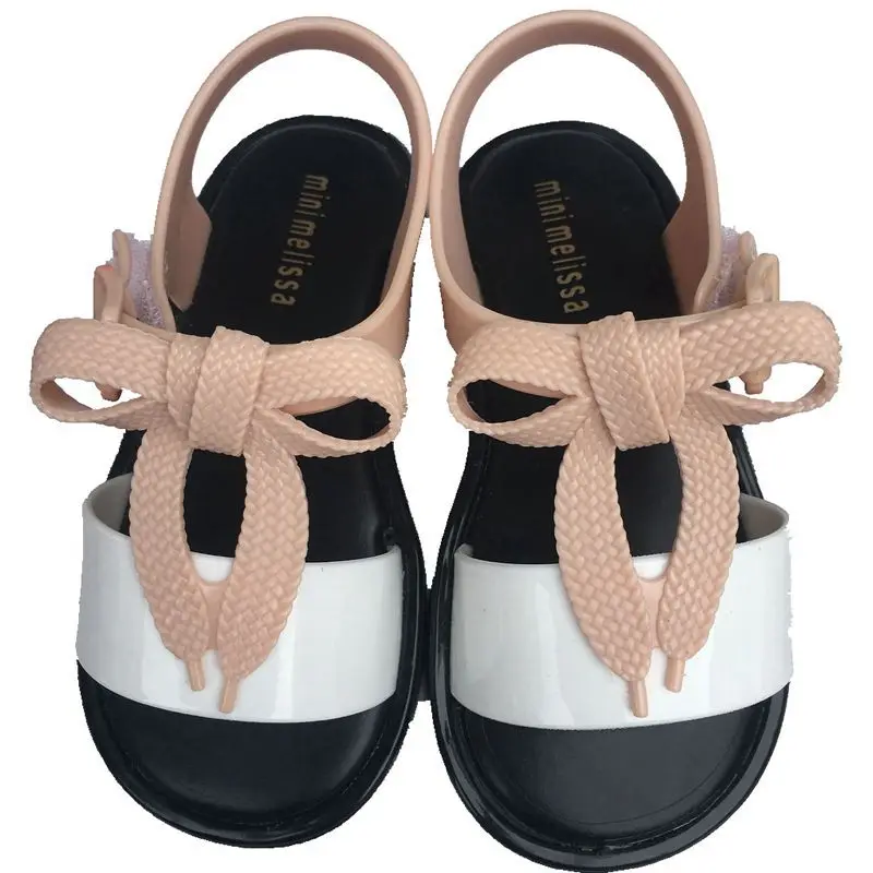 Новое поступление; мини-обувь; летняя стильная прозрачная обувь; Нескользящие Детские пляжные сандалии для маленьких девочек