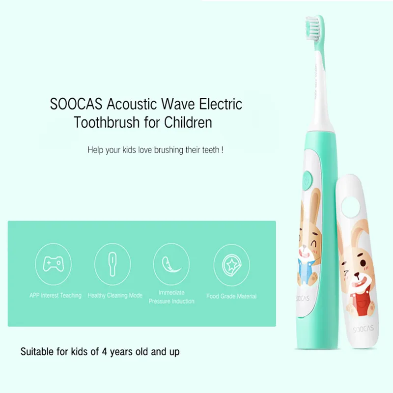 Xiaomi SOOCAS C1 Водонепроницаемая звуковая электрическая зубная щетка для детей