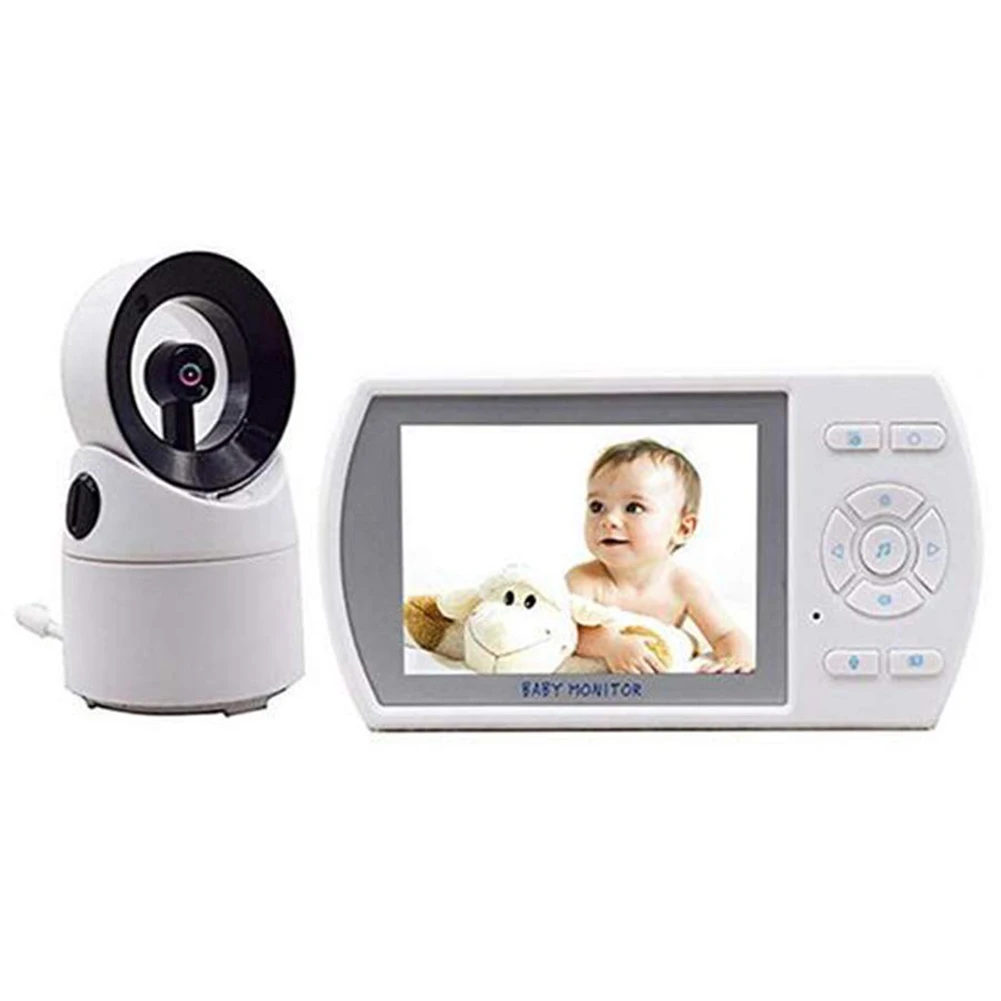 

MOOL Wireless 2.4Ghz 3.5Inch LCD Audio Video Radio Music Intercom IR Night camera Portable Baby Camera Baby Walkie Talkie Baby