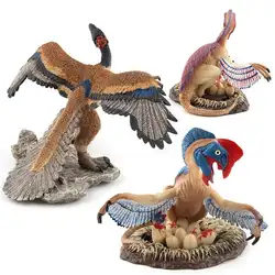 Имитация Динозавра модель Archaeopteryx форма модель Oviraptor форма Модель Действие и игрушки Фигурки Юрского периода Oviraptor Дракон украсть яйцо