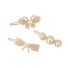 3 шт., модные жемчужные заколки для волос для женщин, элегантный корейский дизайн, заколка-палочка, Шпилька для волос, аксессуары для укладки волос