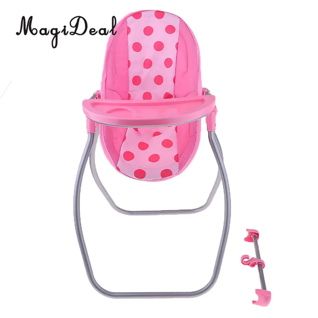  Doll Swing Carrier Seat High Chair Kids Pretend Toy Role Playing for Nursery Rom Dollhouse Furnitur