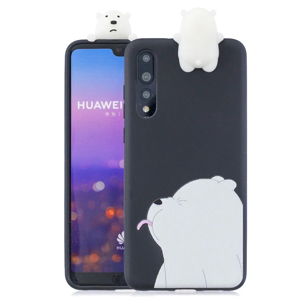 3D Diy Cartoon Animal Phone Case For Xiaomi Mi A1 A2 5X 6X F1 Redmi Note 4 4X 5A 5Plus 6 6A Pro S2 Panda Pig Duck Cat Back Cover