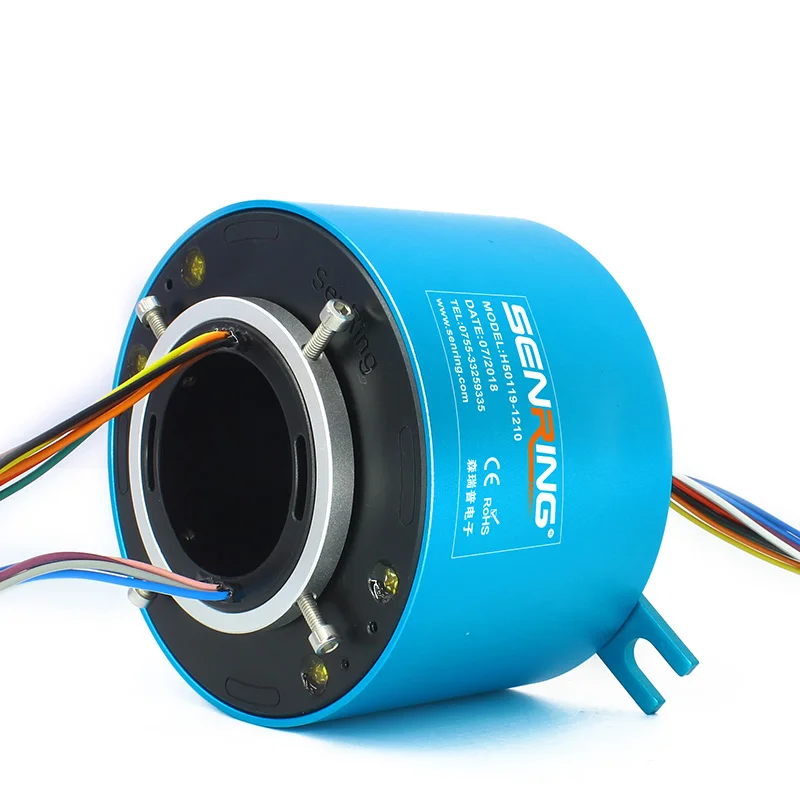 

50mm Through Bore Slip Ring OD119mm High Current Maintenance Free And Stable Operation In Robotics And Medical Equipment