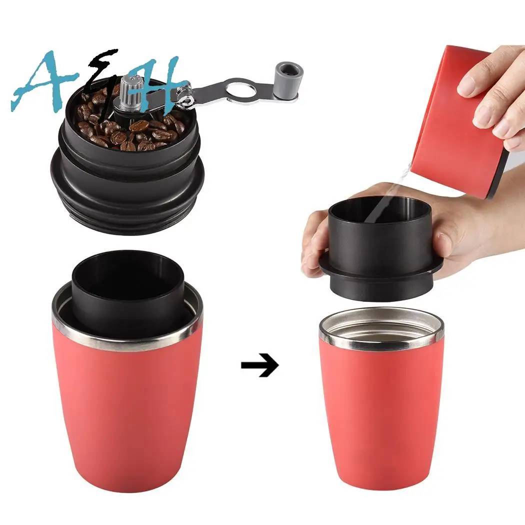 

Mini Portable Durable Manual Coffee Grinder Home Semi-Automatic Red Coffee Home, Outdoor Machine