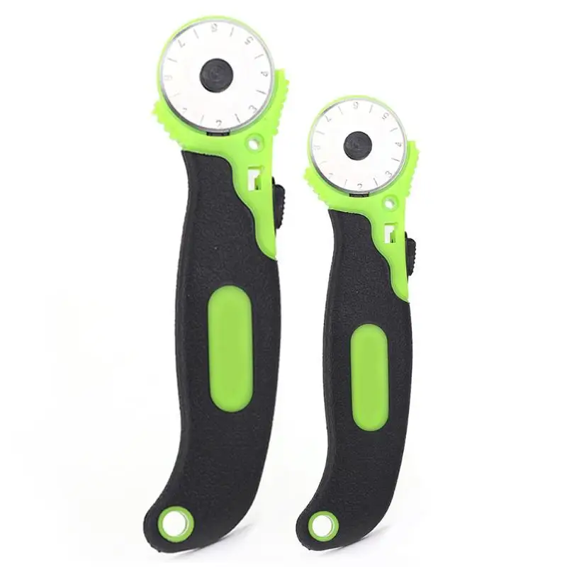 

28/45mm Circular Rotary Cutter Knife Safety Blade Patchwork Piecing Sewing Quilting Fabric Cutting Leathercraft Tools
