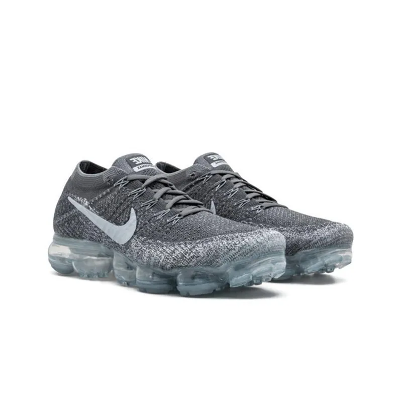 NIKE Vapormax Flyknit Original Men's Running Shoes Stability Breathable Sneakers Comfortable Sports Shoes #849558-002