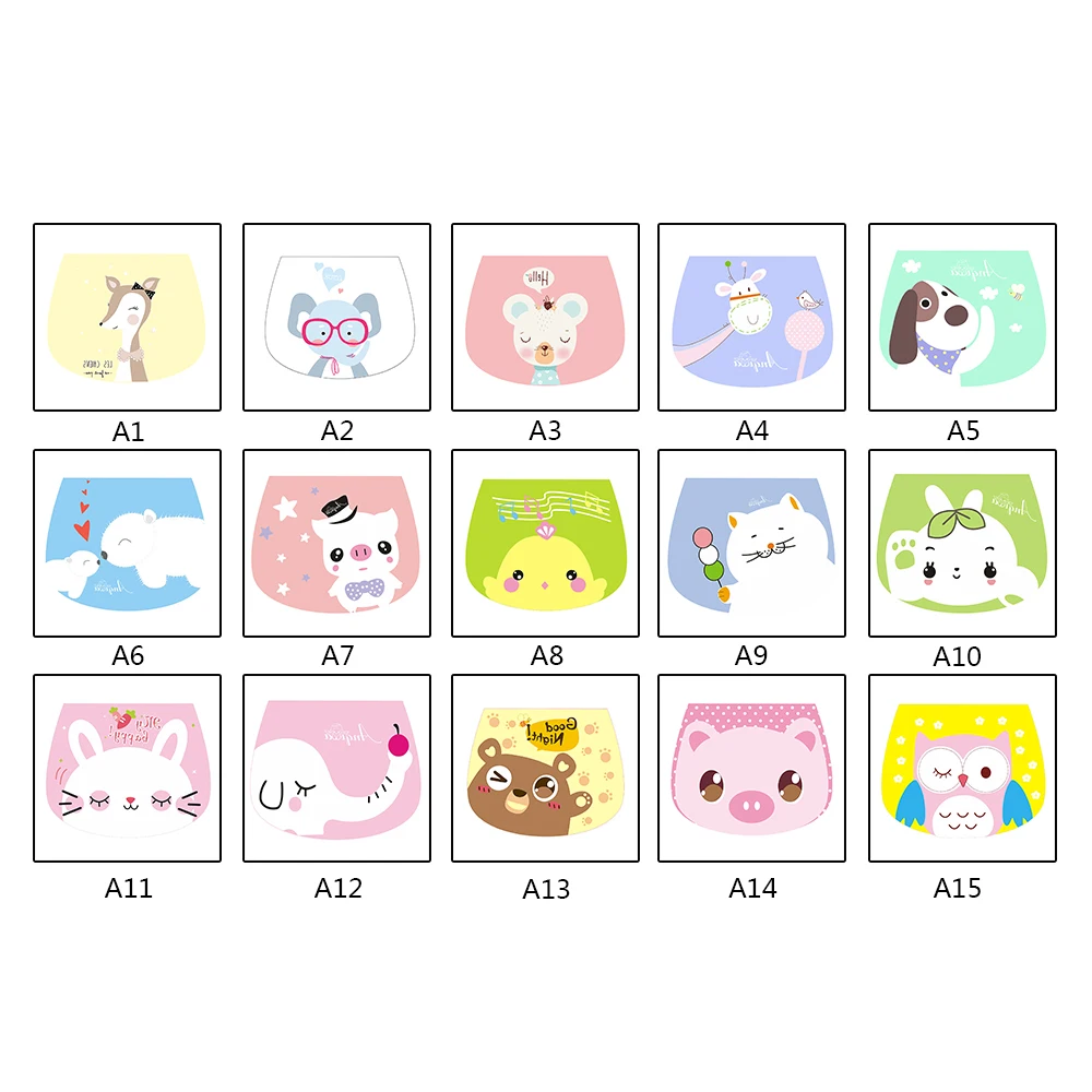 

Sweat Towels Infant New Soft Back Dry Wipe Cotton Gauze Cloth for BabyCartoon Pattern Back Pad Towel Absorbent Towels