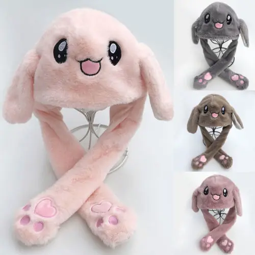 Pudcoco 2019 Brand New Kids Cute Rabbit Hat Shake Move Bunny Ears Kigurumi Animal Cosplay Costume Toy | Детская одежда и обувь