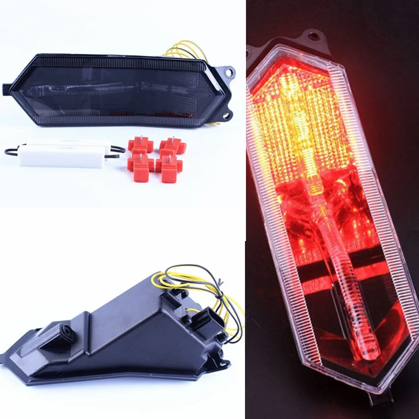 

For Yamaha YZF R1 YZF-R1 2015 2016 Motorcycle LED Rear BrakeTurn Signals Tail Light Lamp Integrated Smoke