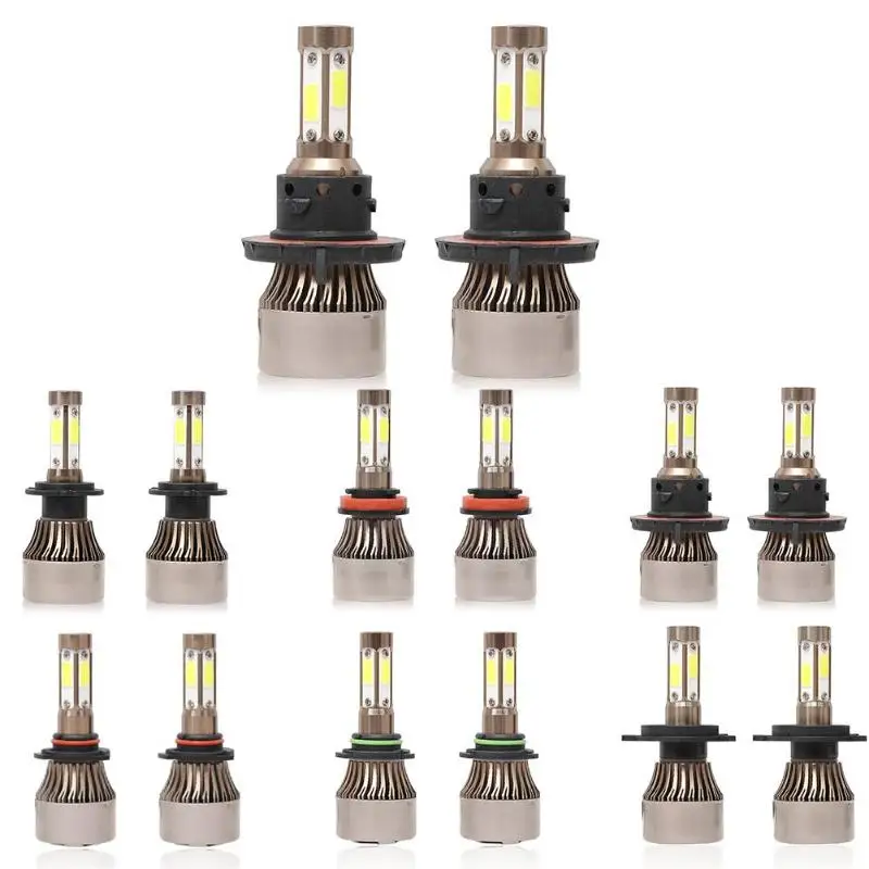 

DICN X7 Series COB Grey LED Waterproof 360 Beam Auto Headlamps 6500K 8000LM Car Headlight Bulbs 9005/9006/H4/H7/H11/H13