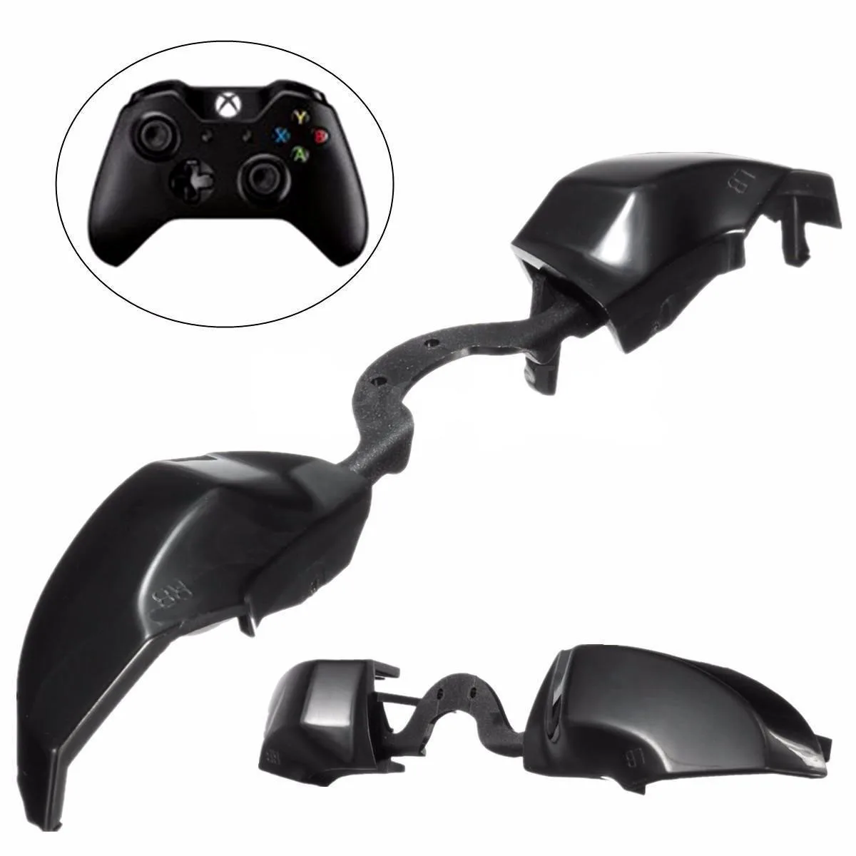 

OPQ-Black Replacement Bumper LB RB Trigger Button for Microsoft Xbox One Controller, 5 Pcs