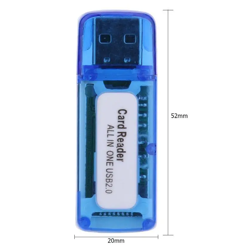 Портативный считыватель карт памяти 4 в 1 устройство для чтения карт памяти USB 2,0 все в одном кардридер для Micro SD TF MS Micro M2