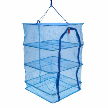 

40 * 40 * 65cm 4 Layers Herb Drying Net Herb Dryer Mesh Tray Drying Rack Outdoor Tool Camping Net with Zippers