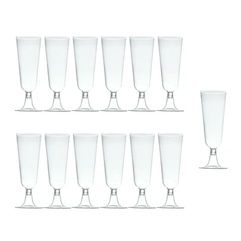 

Practical Boutique 60Pcs 150Ml Disposable Hard Plastic Champagne Glass Red Wine Glass Goblet Wine Glass Party Festival Event S