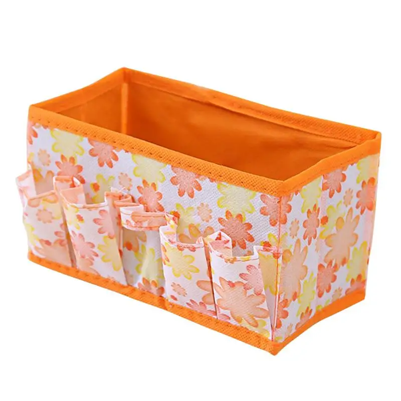 

1pc Multifunctional Folding Make Up Organizer Wearproof Non-woven Cosmetic Jewelry Container Case Storage Box Holder