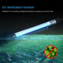13 Вт УФ-лампа для стерилизации аквариума, погружной ультрафиолетовый стерилизатор, аквариумный аквариум, пруд, AC220-240V