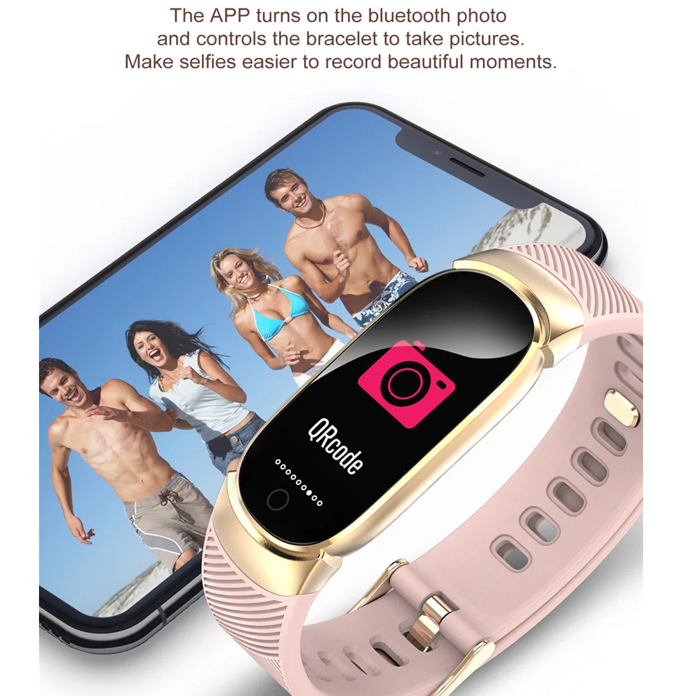 Смарт браслет для фитнеса QW16 Мужчины Женщины Heart Rate Monitor Водонепроницаемый Bluetooth