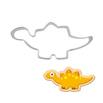 

New Stegosaurus Cookie Cutter Stainless Steel Fondant Cutter Cake Baking Dinosaur Cookie Mold Biscuit Mould Cookie Cookie Stamp