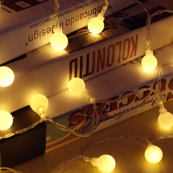 

Led Ball String Lamps Outdoor Led Christmas Decor Fairy Lights Wedding Garden Home Party Holiday