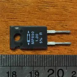Неиндуктивный резистор MP850 1,00 Ом 5 процентов 50 Вт Kool-Pak силовые пленочные резисторы 1 Ом 50 Вт