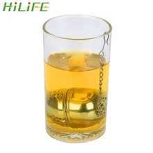 Кухонные принадлежности для заварки чая в форме шарика из нержавеющей стали для рассыпной чай, сетчатый фильтр для специй