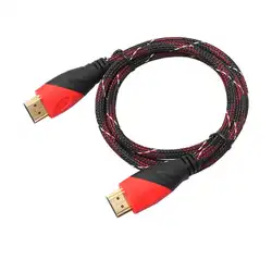 Новые плетеные HDMI 720 P и 1080P HD разрешение кабеля V1.4 AV HD 3D для PS3 Xbox HDTV 0,5-15 м метров