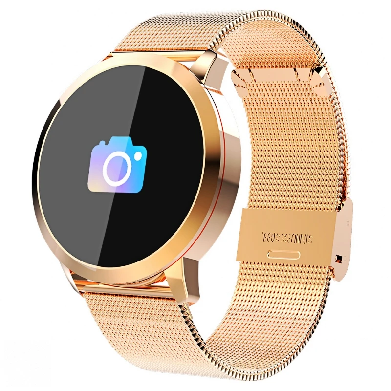 New Q8 OLED Bluetooth Smart Watch Stainless Steel Waterproof Wearable Device Smartwatch Wristwatch Men Women Fitness Tracker | Электроника