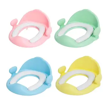 

Baby Toilet Potty Safe Seat Soft Cushion Girls Boys Toilet Training Trainer with Armrest Kids Children Potties Seats