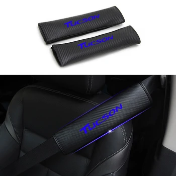 

Reflective Car Seat belt shoulder Pads Safe Seat Belt Cover For Hyundai TUCSON Car Styling Auto Parts 2pcs