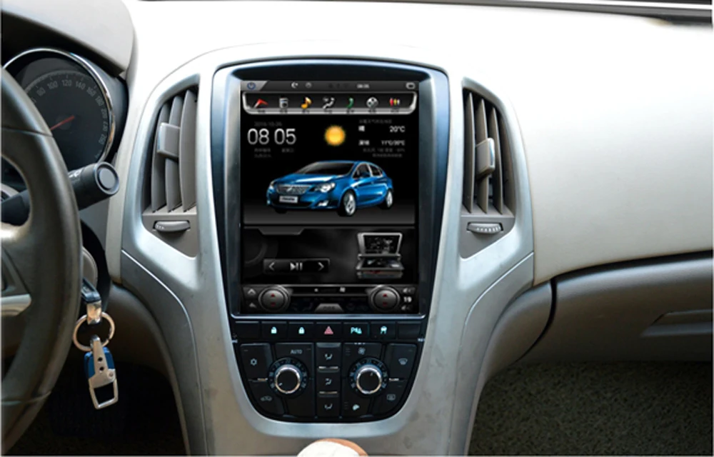 Sale Krando Android 8.1 10.4" Tesla Vertical screen car multimedia player GPS for Buick Excelle Opel Astr J 2010-2014 audio system 2