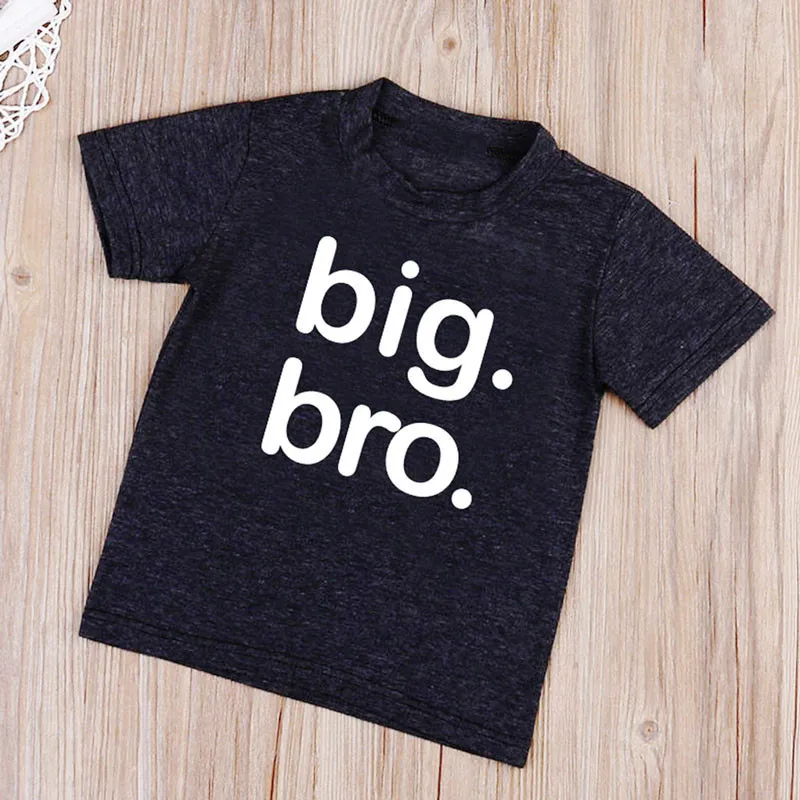 Children Gray Big Bro Letters Print T Shirt Boys Summer Clothes Short Sleeve Cotton Tops Kids T Shirts Funny Top Tees Drop Ship Children Gray Big Bro Letters Print T Shirt Boys Summer Clothes Short Sleeve Cotton Tops Kids T Shirts Funny Top Tees Drop Ship