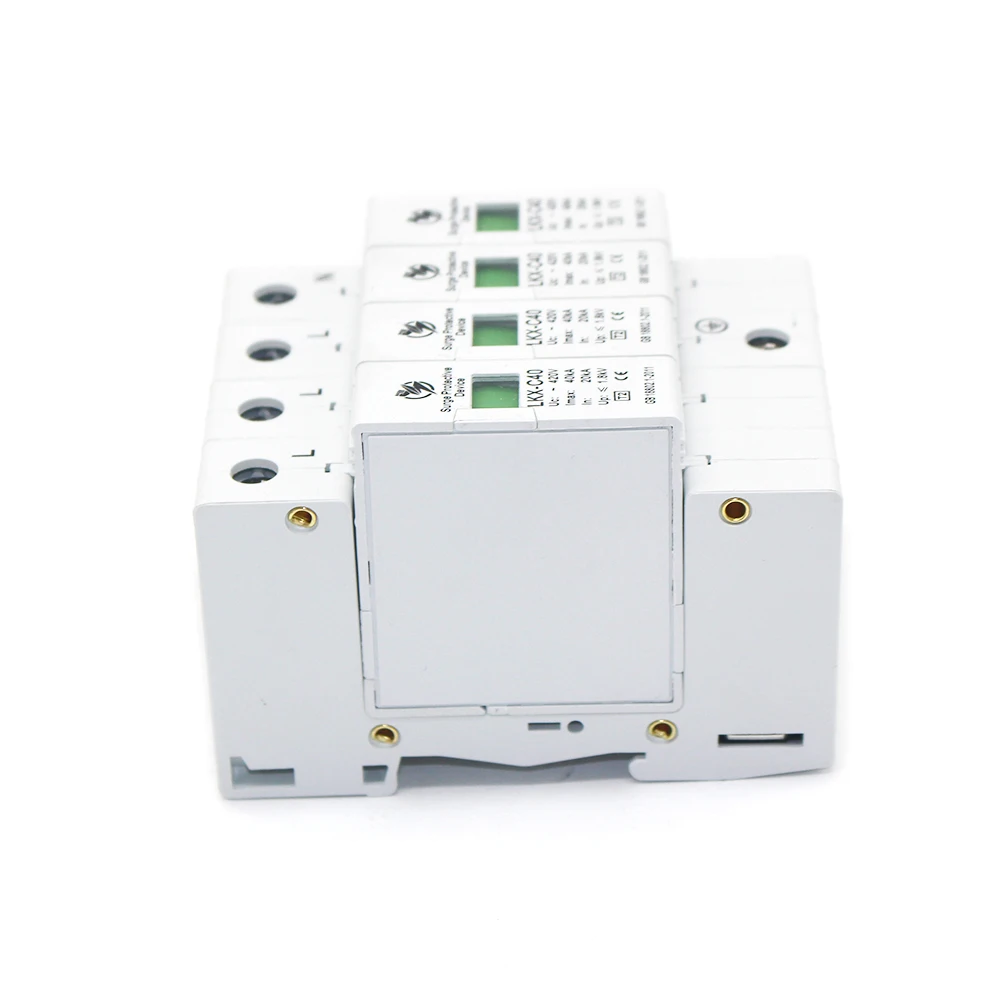 C40 4P 20KA ~ 40KA 275V 385V 420V AC SPD стабилизатор напряжения для дома защитное устройство