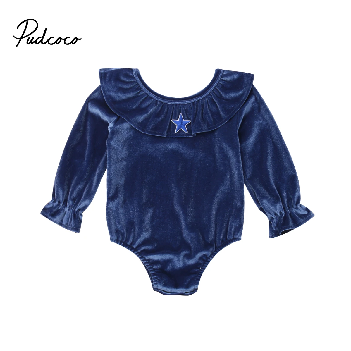 

Brand New Newborn Toddler Infant Baby Girls Xmas Long Sleeve Velvet Romper Jumpsuit Playsuit Clothes Outfits Costumes 3-18M