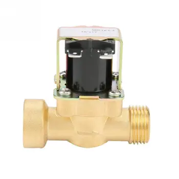 

DC 12V Brass G1/2 Normal Closed Pilot-operated Water Inlet Electric Solenoid Valve