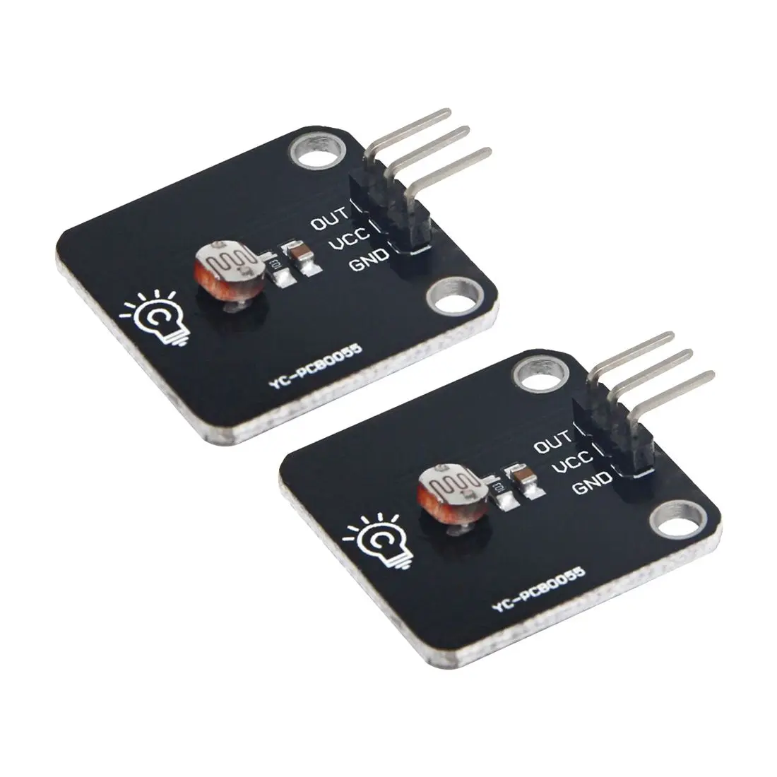 2x DIY 3,3-5 V модуль датчика яркости для Arduino металл/пластик-черный