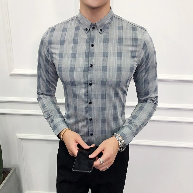 slim fit business casual shirts