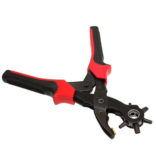 Heavy Duty Strap Punch Plier Watchband Household Revolve Machine Bag Eyelet Leather Belt Hole Puncher Setter Tool 4
