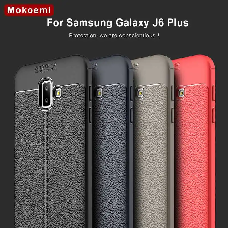 

Mokoemi Fashion Lichee Pattern Shock Proof Soft 6.0"For Samsung Galaxy J6 Plus Case For Samsung Galaxy J6 Plus Phone Case Cover