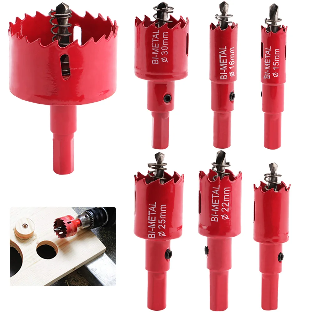 

Wholesale 15-50mm Bi-Metal Wood Hole Saws Bit for Woodworking DIY Wood Cutter Drill Bit
