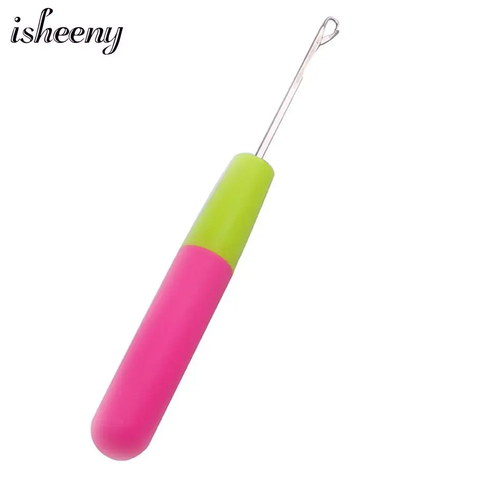 

Plastic Handle Hook Loop Threader 10pcs/pack For Micro Loop Hair /Nano Ring Beads Cold /Hook Loop Theader