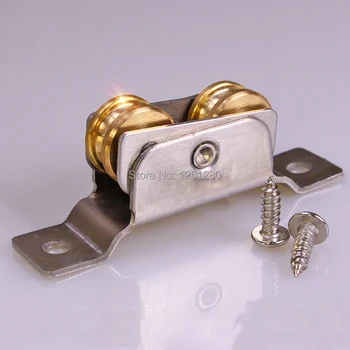 

window roller sliding door plastic steel window pulley Aluminum alloy doors and windows brass wheel mute nylon roller hardware