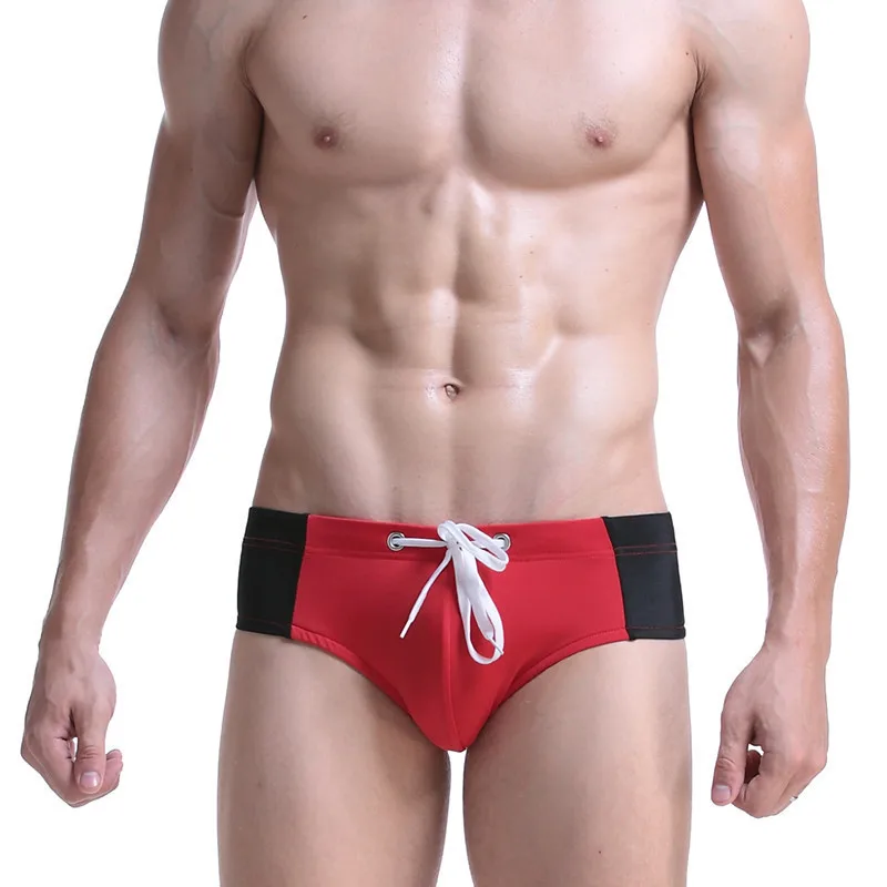 Sexy Mens Swimwear Gay Men Swim Briefs Swimming Trunks Swimsuit Bathing