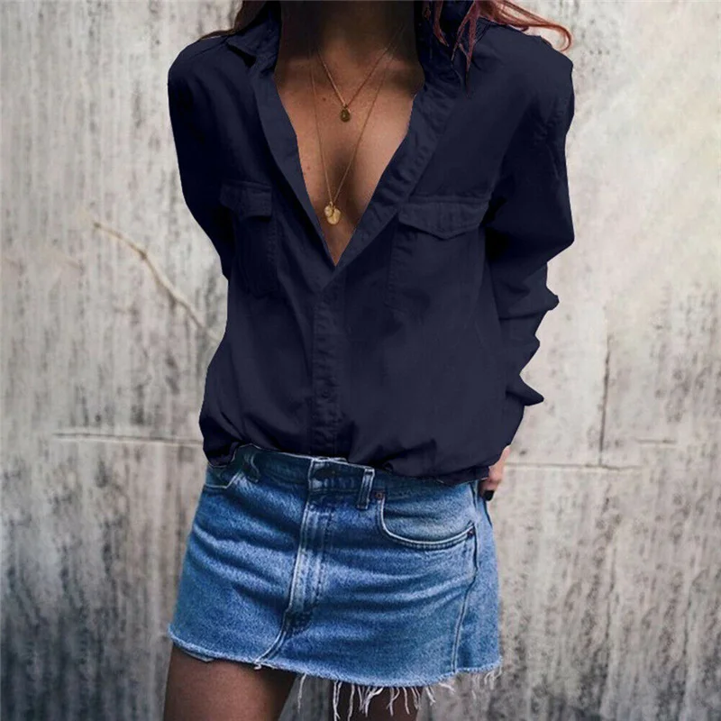 

Harajuku New Spring Summer Blouse Women Long Sleeve Shirts Fashion Retro Cotton Shirt Office Ladies Black Pink Purple Tops L-4XL