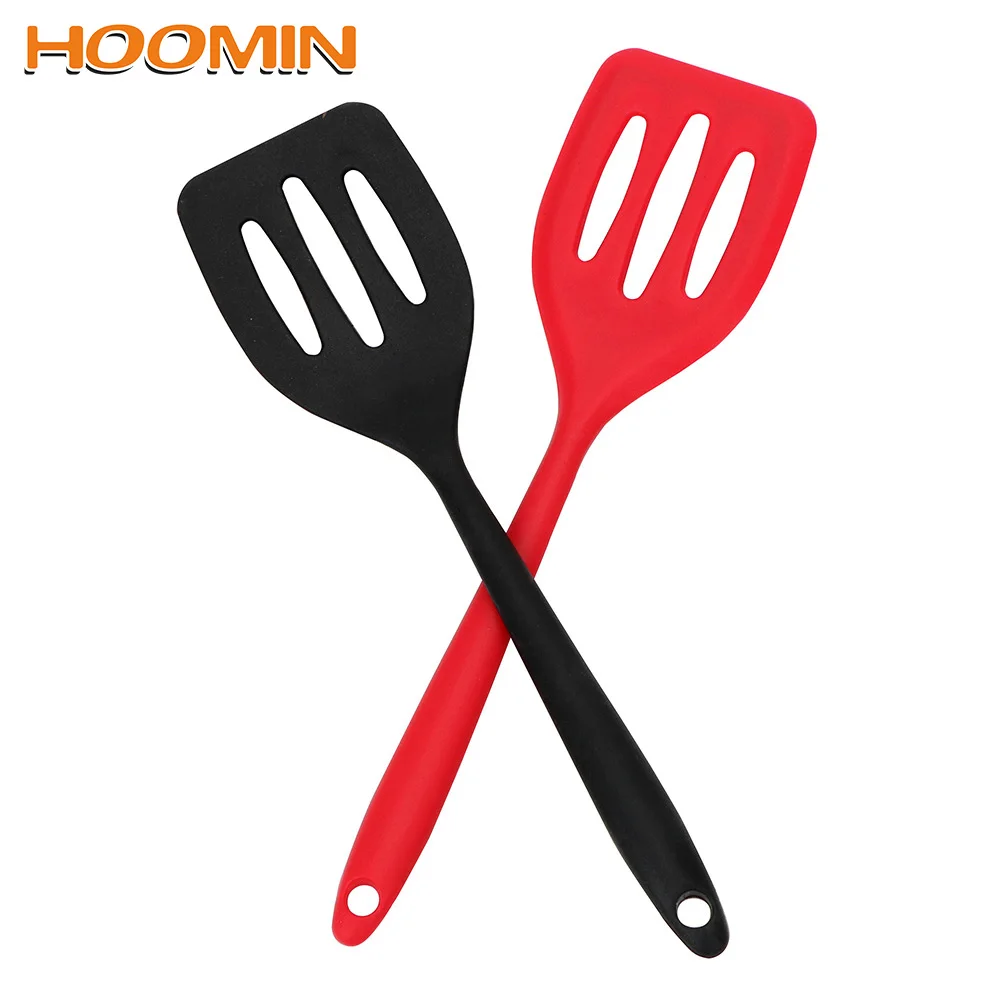 

HOOMIN Silicone Turner Spatula Fried Shovel Egg Fish Frying Pan Scoop Cooking Utensils Kitchen Tools Gadget Cooking Accessories