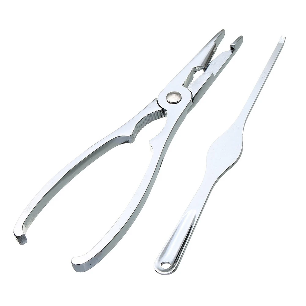 

LUDA-Seafood Cracker Pick Set 2Pcs Stainless Steel For Crab Lobster Fork Useful Utensils Home Kitchen Seafood Cooking Tool Gad