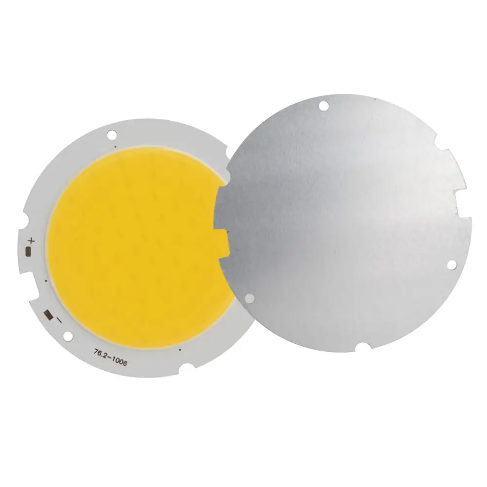 Allcob 76mm 원형 LED COB 광원 20W 30-33V DC 높은 루멘 고출력 모듈 칩 온 보드, 다운라이트 용