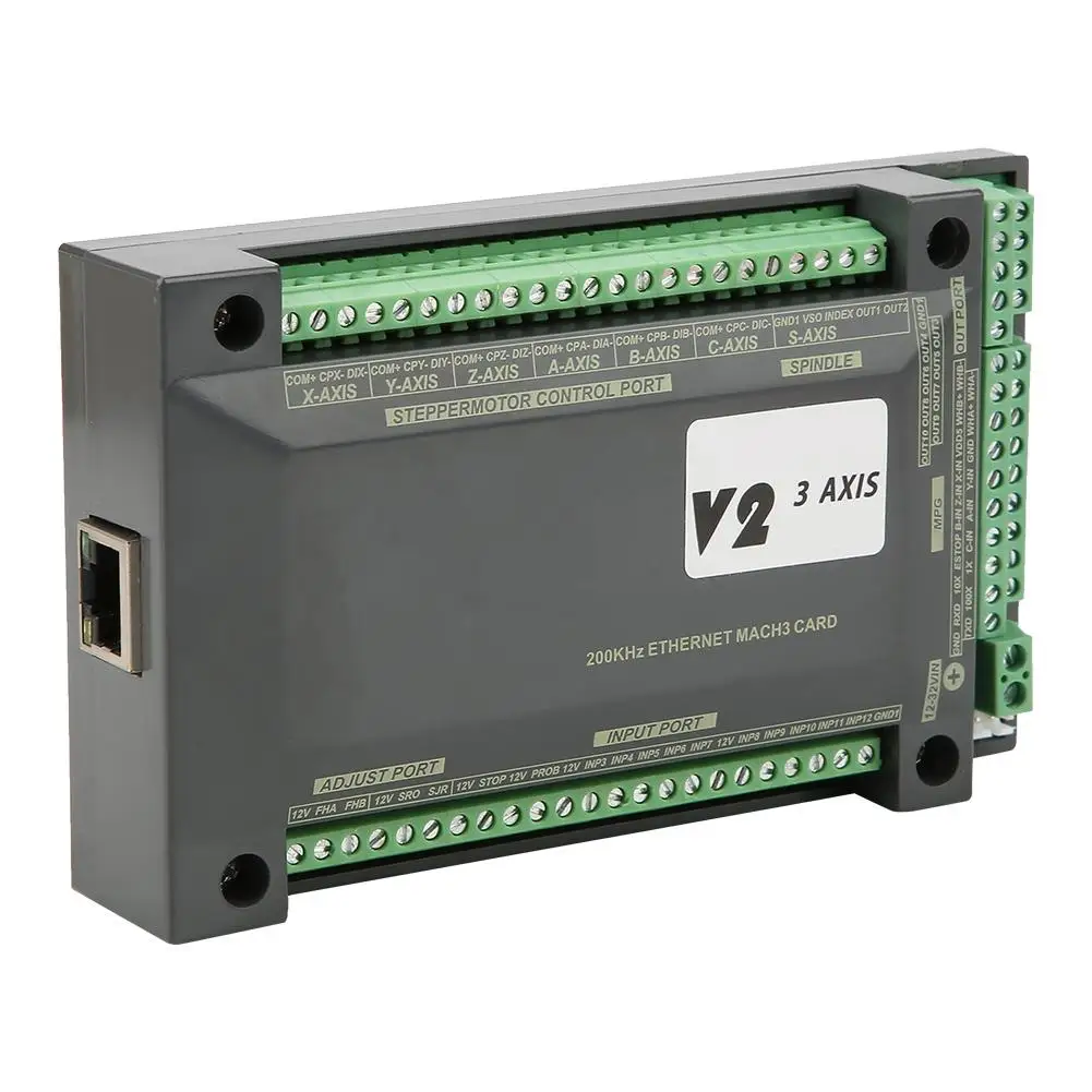 Новый 3 осевой NVEM ЧПУ контроллер Ethernet MACH3 карта контроля движения для шагового