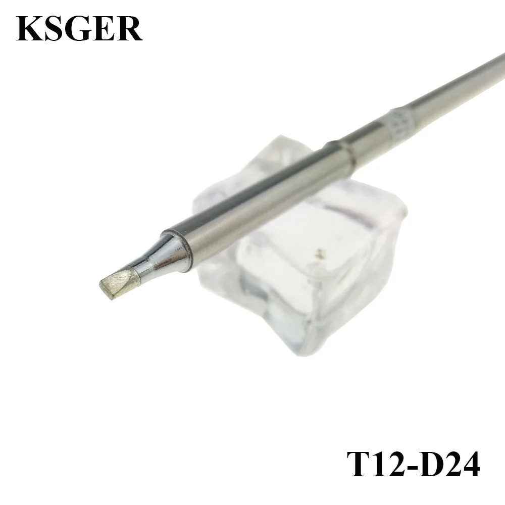 

KSGER T12-D24 Tips STM32 OLED/LED Soldering Station DIY Welding Tip Soldering Iron For FX951 Hand8S Melt Tin Repair Tools